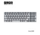 کیبورد لپ تاپ ایسوس Asus Q550 نقره ای-بدون فریم-اینترکوچک-با بک لایت