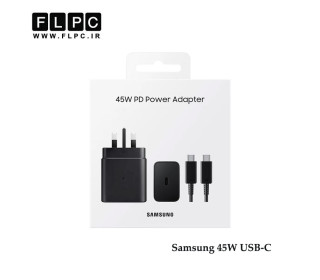 آداپتور45 وات سامسونگ Super Fast مدل EP-TA800 به همراه کابل USB-C