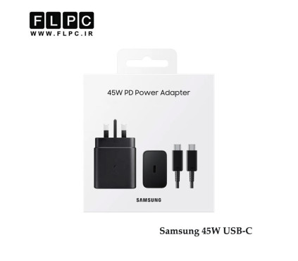 آداپتور45 وات سامسونگ Super Fast مدل EP-TA800 به همراه کابل USB-C