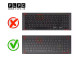 کیبورد لپ تاپ ایسوس Asus K513 مشکی-اینترکوچک-بدون فریم-با دکمه پاور