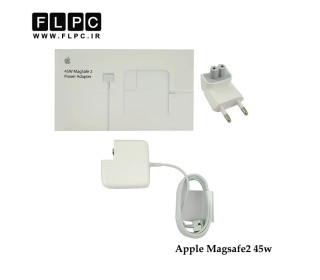 آداپتور لپ تاپ اپل Apple 14.85V 3.05A 45W Org _Magsafe2 با پک