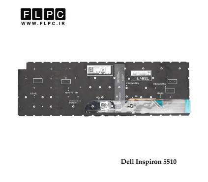 کیبورد لپ تاپ دل Dell Inspiron 5510 مشکی-اینترکوچک-بدون فریم