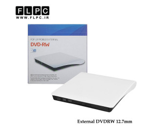 دی وی دی رایتر اکسترنال لپ تاپ Sata USB3 12.7mm مدل ECD819 سفید