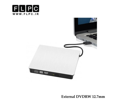 دی وی دی رایتر اکسترنال لپ تاپ Sata USB3 12.7mm مدل ECD819 سفید