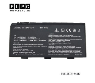 باطری لپ تاپ ام اس آی BTY-M6D مشکی MSI BTY-M6D Laptop Battery