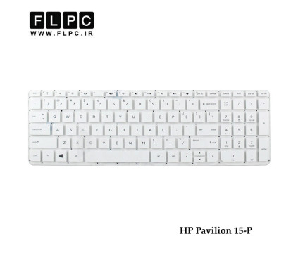 کیبورد لپ تاپ اچ پی HP Pavilion 15-P سفید-اینتر کوچک-بدون فریم