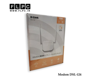 مودم روتر ADSL2 Plus بی سیم N300 دی-لینک مدل DSL-124