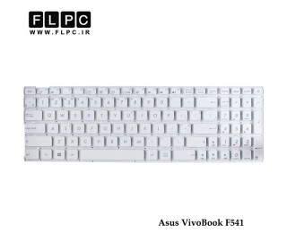 کیبورد لپ تاپ ایسوس Asus VivoBook F541 سفید- اینترکوچک- بدون فریم
