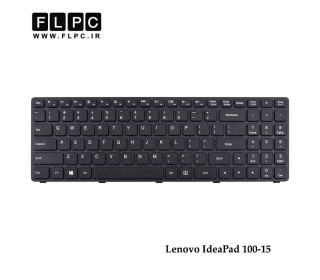کیبورد لپ تاپ لنوو Lenovo IdeaPad 100-15 مشکی- بافریم- فلت صاف