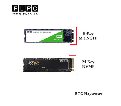 باکس هارد لپ تاپ Haysenser M.2 NVMe 2280 & NGFF USB 3.2