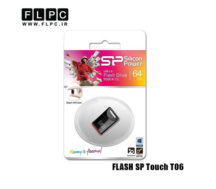 فلش مموری 64 گیگابایت Silicon Power مدل TOUCH T06 مشکی