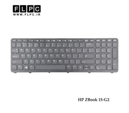 کیبورد لپ تاپ اچ پی HP ZBook 15-G2 مشکی- اینترکوچک- بافریم