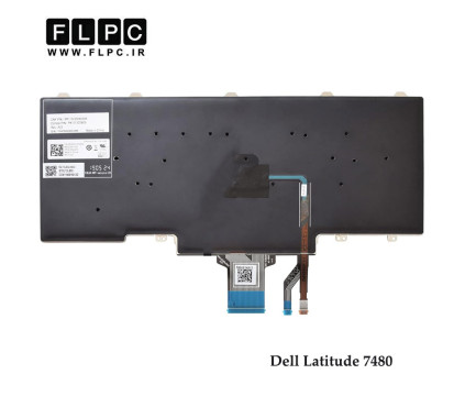 کیبورد لپ تاپ دل Dell Latitude 7480 مشکی- با موس- اینترکوچک- بدون فریم