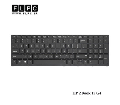 کیبورد لپ تاپ اچ پی HP ZBook 15 G4 مشکی- اینترکوچک- با فریم