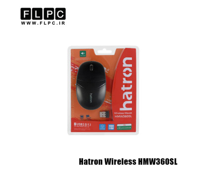 ماوس هترون بی سیم مدل Hatron Wireless HMW360SL مشکی