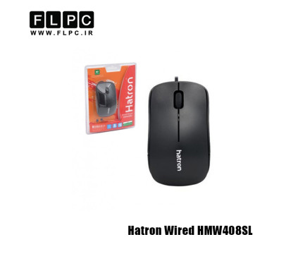 ماوس با سیم هترون مدل Hatron Wired 408SL مشکی