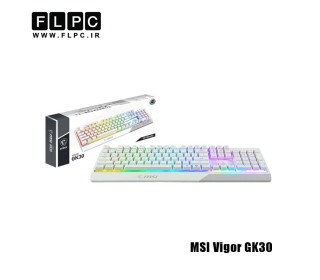 کیبورد با سیم ام اس ای مدل MSI Vigor GK30 سفید