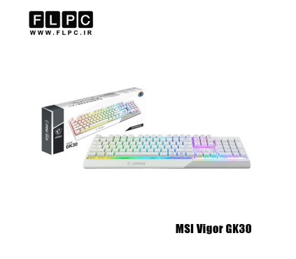 کیبورد با سیم ام اس ای مدل MSI Vigor GK30 سفید