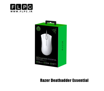 ماوس با سیم ریزر مدل  Razer Deathadder essential سفید