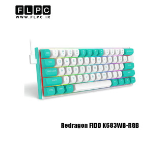 کبیورد گیمینگ ردراگون مدل  Redragon FIDD K683WB-RGB