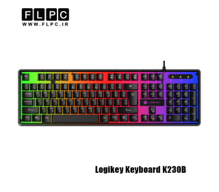 کیبورد با سیم گیمینگ مدل Logikey K230B