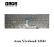 کیبورد لپ تاپ ایسوس Asus Vivobook M533 مشکی- اینترکوچک- بدون فریم- با دکمه پاور