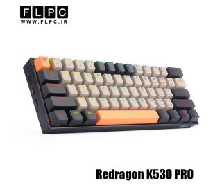 کیبورد باسیم/بی سیم گیمینگ ردراگون مدل Redragon Draconic Pro K530