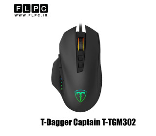ماوس با سیم گیمینگ تی دگر مدل T-Dagger Captain T-TGM302