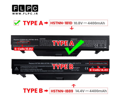 باتری لپ تاپ اچ پی HP Probook 4710 _4400mAh برند ONYX
