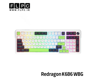 کیبورد گیمینگ ردراگون Redragon K686 WBG (EISAMAX) سوییچ سبز Mambo Mint