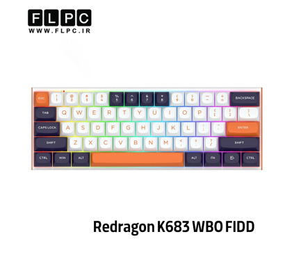 کیبورد گیمینگ ردراگون Redragon K683 WBO (FIDD) سوییچ صورتی