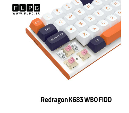کیبورد گیمینگ ردراگون Redragon K683 WBO (FIDD) سوییچ صورتی
