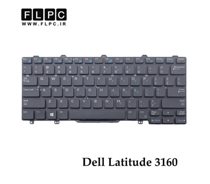 کیبورد لپ تاپ دل DELL Latitude 3160 مشکی- اینترکوچک- بدون فریم