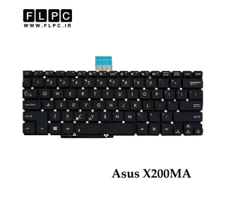 کیبورد لپ تاپ ایسوس Asus X200MA مشکی- اینترکوچک- بدون فریم- فلت بلند