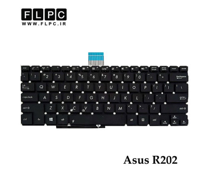 کیبورد لپ تاپ ایسوس Asus R202 مشکی- اینترکوچک- بدون فریم- فلت بلند