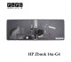 کیبورد لپ تاپ اچ پی HP Zbook 14u-G4 اینترکوچک- با فریم و بک لایت- مشکی با فریم نقره ای