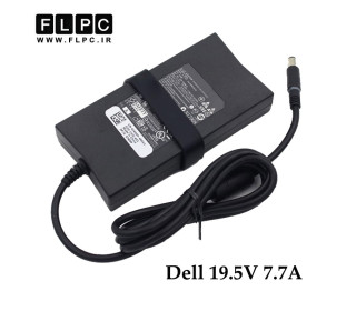 آداپتور لپ تاپ دل Dell 19.5V 7.7A Slim _7.4*5.0
