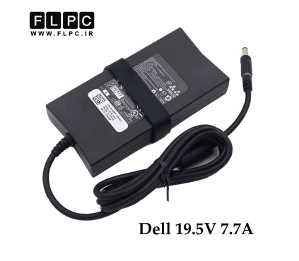 آداپتور لپ تاپ دل Dell 19.5V 7.7A Slim _7.4*5.0