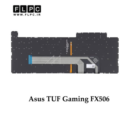 کیبورد لپ تاپ ایسوس Asus TUF Gaming FX506 مشکی- اینترکوچک- بابک لایت- بدون فریم با دکمه پاور