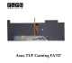 کیبورد لپ تاپ ایسوس Asus TUF Gaming FA707 مشکی- اینترکوچک- بابک لایت- بدون فریم با دکمه پاور