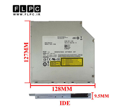 درایو لپ تاپ دی وی دی رایتر IDE SuperSlim _9.5mm مکشی
