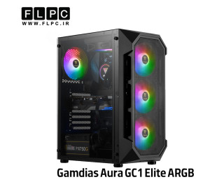 کیس کامپیوتر Case Gamdias Aura GC1 Elite ARGB Black