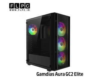 کیس کامپیوتر Case Gamdias Aura GC2 Elite Black