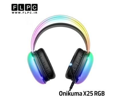 هدست گیمینگ اونیکوما مدل Onikuma X25 RGB مشکی