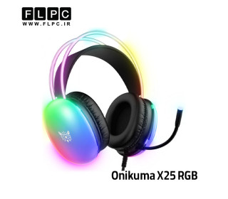 هدست گیمینگ اونیکوما مدل Onikuma X25 RGB مشکی
