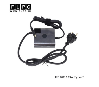 آداپتور تبلت-موبایل-لپ تاپ اچ پی 20V 3.25A /10V 5A /15V 4.3A /12V 5A /9V 3A /5V 3A مربعی Type C