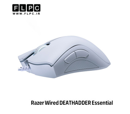 ماوس با سیم ریزر Razer Deathadder essential سفید