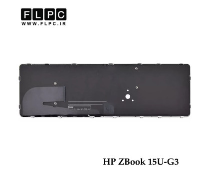 کیبورد لپ تاپ اچ پی HP ZBook 15U-G3 مشکی- با موس- با فریم نقره ای