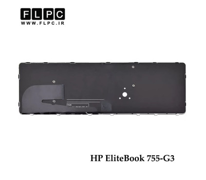 کیبورد لپ تاپ اچ پی HP EliteBook 755-G3 مشکی- با موس- با فریم نقره ای