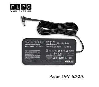 آداپتور لپ تاپ ایسوس Asus 19V 6.32A _4.5*3.0 زنبوکی سوزن دار